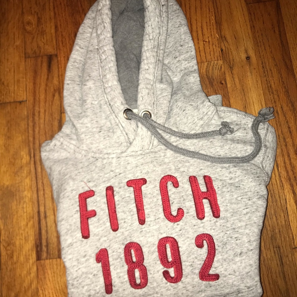 Abercrombie and Fitch light grey hoodie